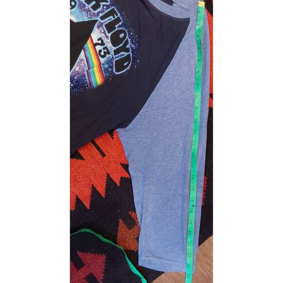 Handmade Upcycled Plus Size Pink Floyd Midi Dress. Cinched waist. Size XL/1X. - Picture 6 of 15